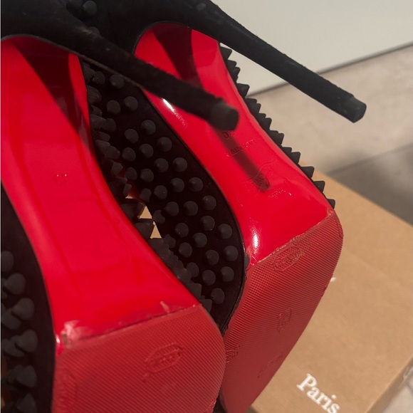 Christian Louboutin Black Studded Heels - Picture 3 of 3